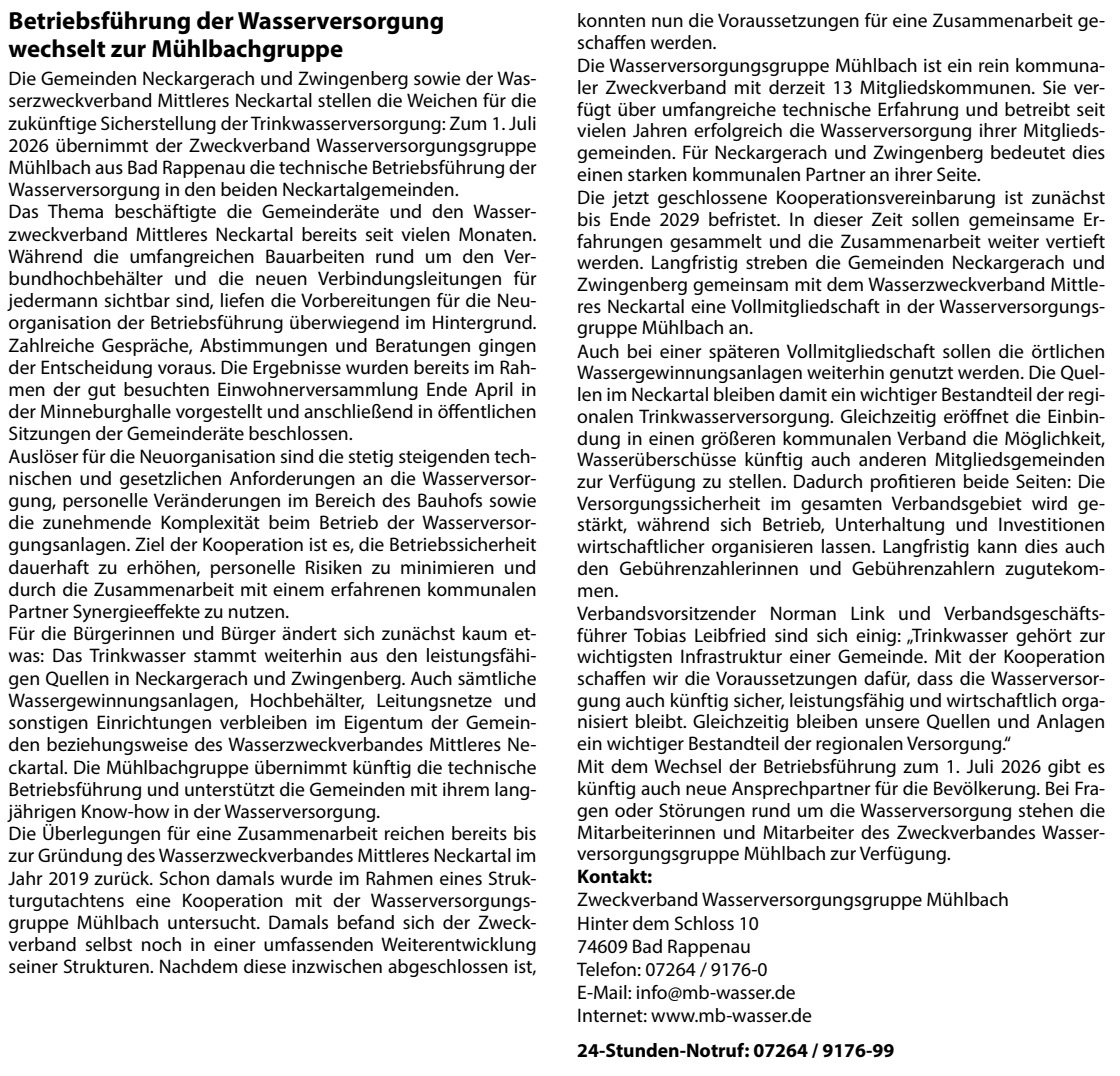 Amtsblatt Kooperation